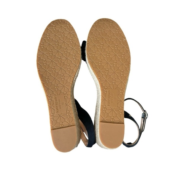 Kate Spade - NWOB Theodora Espadrille Wedge Strappy Sandals Sz 10 - Picture 9 of 10